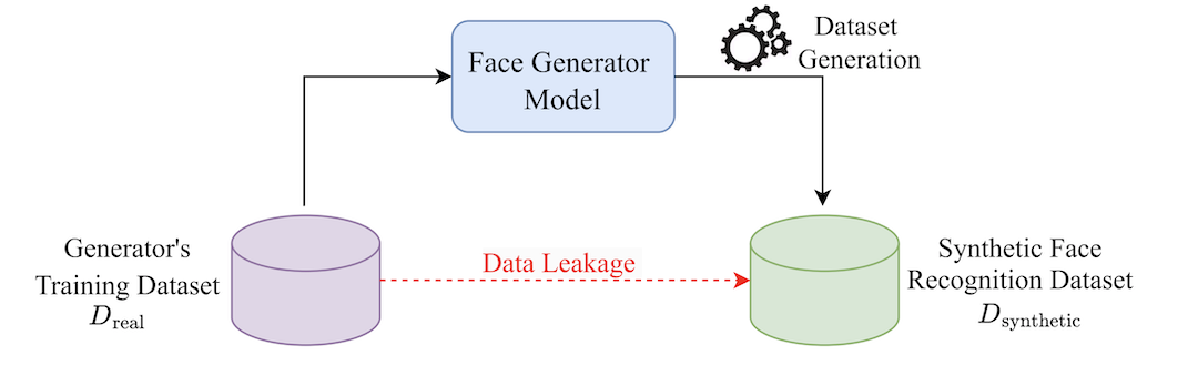 Schematic diagram of data leakage