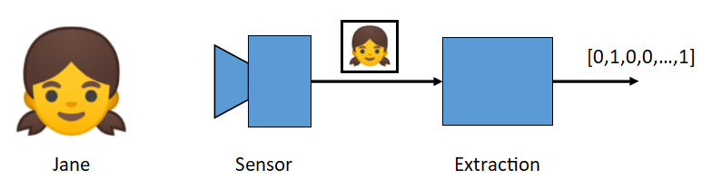 Extraction of a feature vector